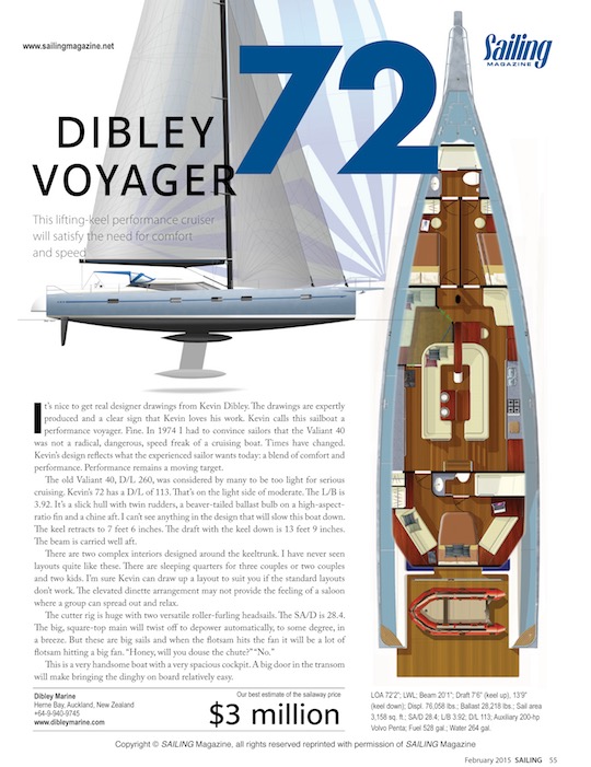 Dibley Voyager 72 Review 2015