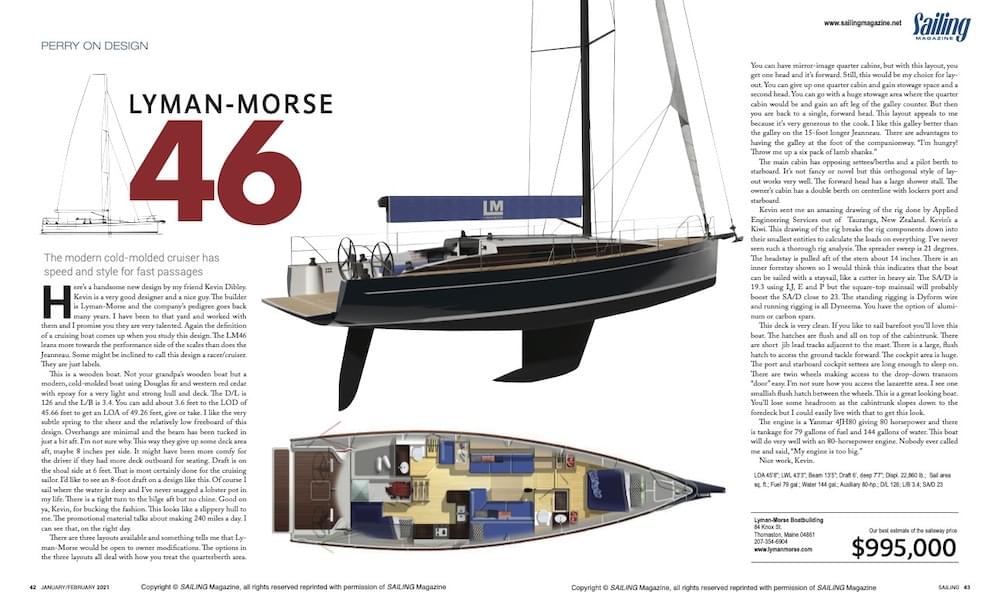 Jan Feb 42-43 sailing magazine dibley marine